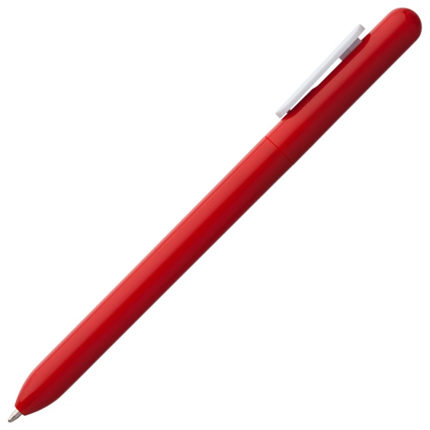Ручка шариковая Swiper, красная с белым фото 4