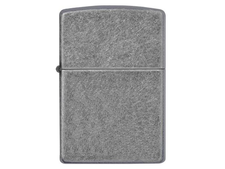 Зажигалка ZIPPO Classic с покрытием ™Plate, латунь/сталь, серебристая, матовая, 38x13x57 мм фото 1