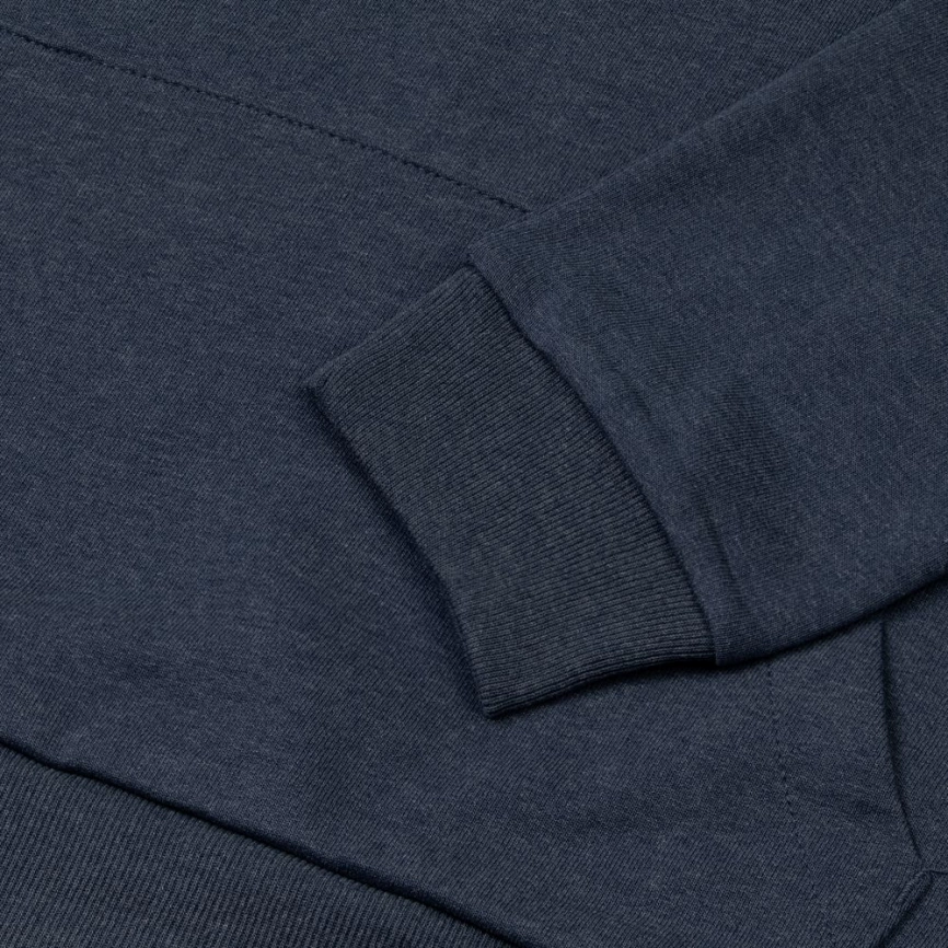 Толстовка с капюшоном унисекс Hoodie, синий меланж, размер L фото 9