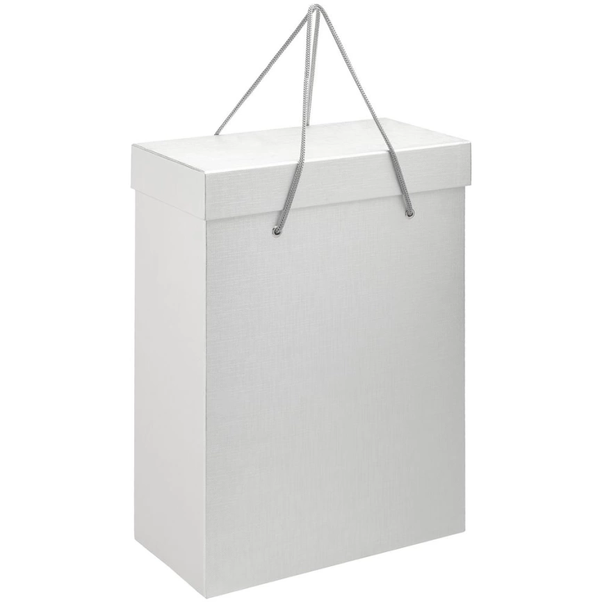 Коробка с веревочными ручками High Rise, серебристая фото 1