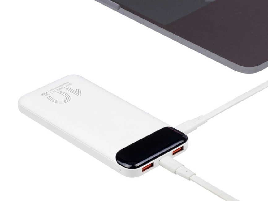 RIVACASE VA2540 (10 000mAh), QC/PD 20W внешний аккумулятор с дисплеем, белый 12/48 фото 13