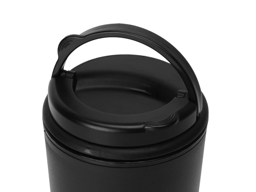 Стакан-тамблер Moment с кофейной крышкой, 350 мл, цвет черный фото 3