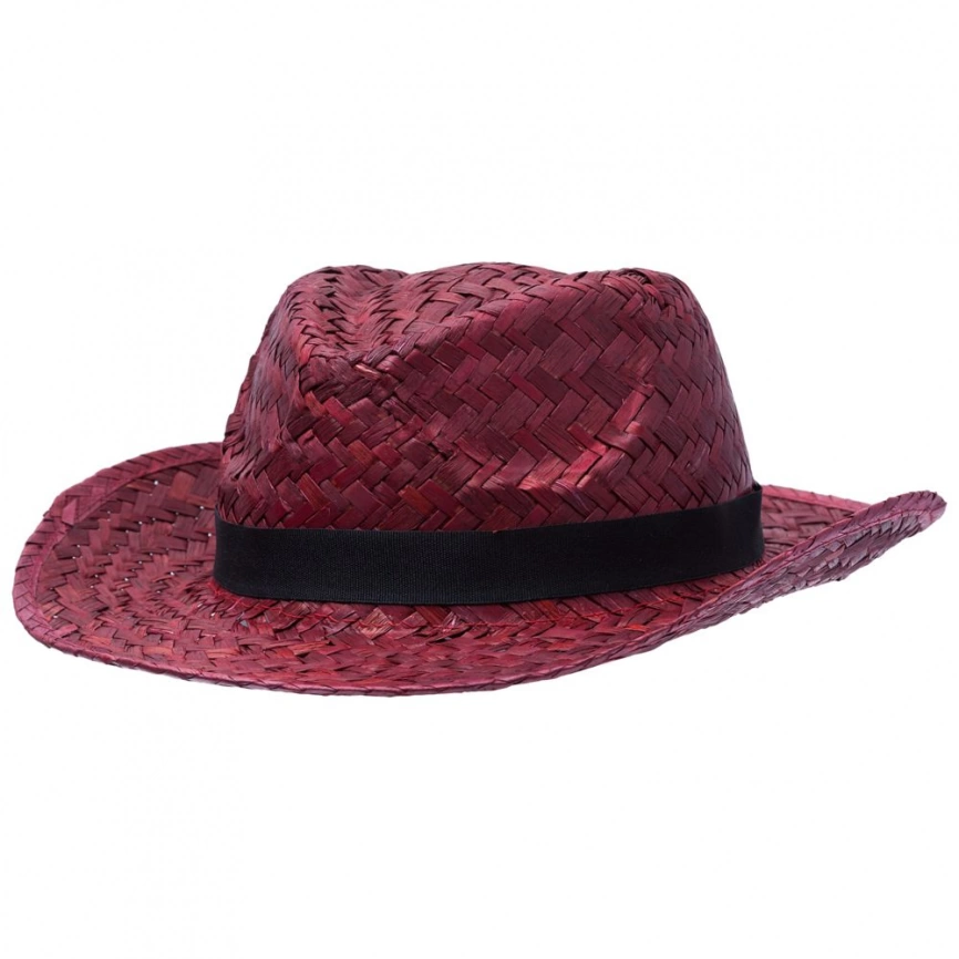 Шляпа Daydream, красная с черной лентой фото 1
