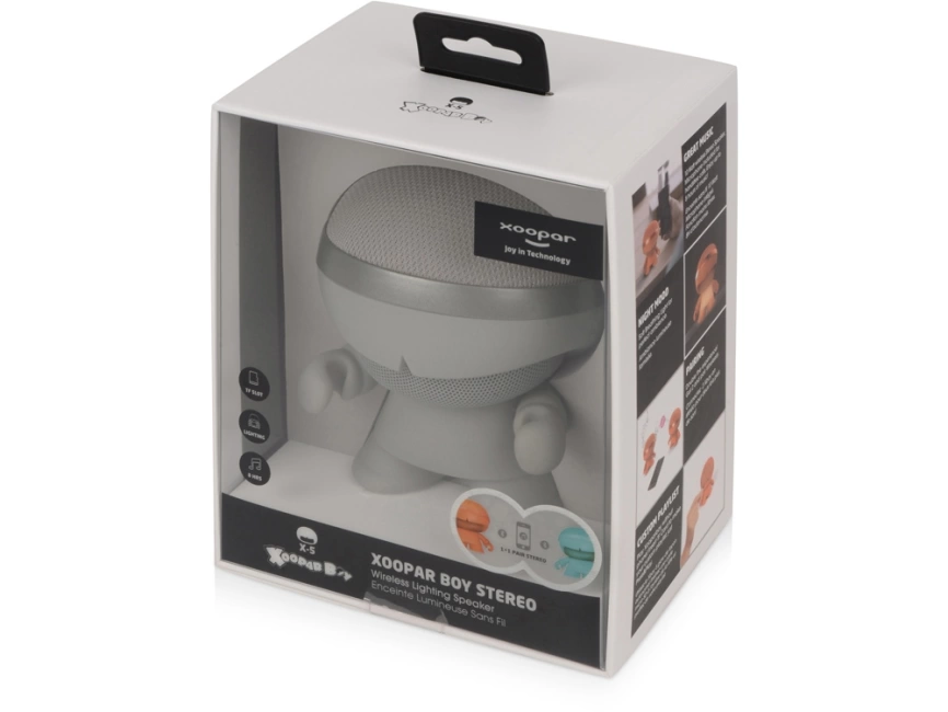 Портативная колонка X5 XOOPAR BOY STEREO, серебристый фото 9