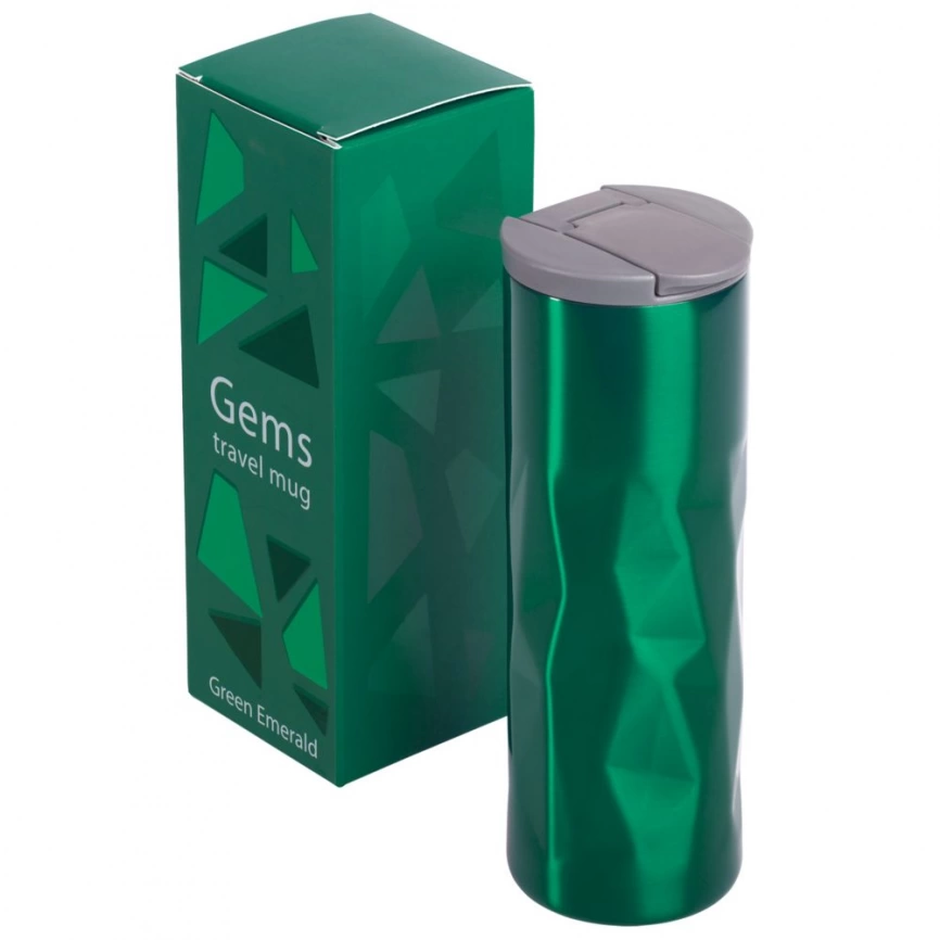 Термостакан Gems Green Emerald, зеленый изумруд фото 2
