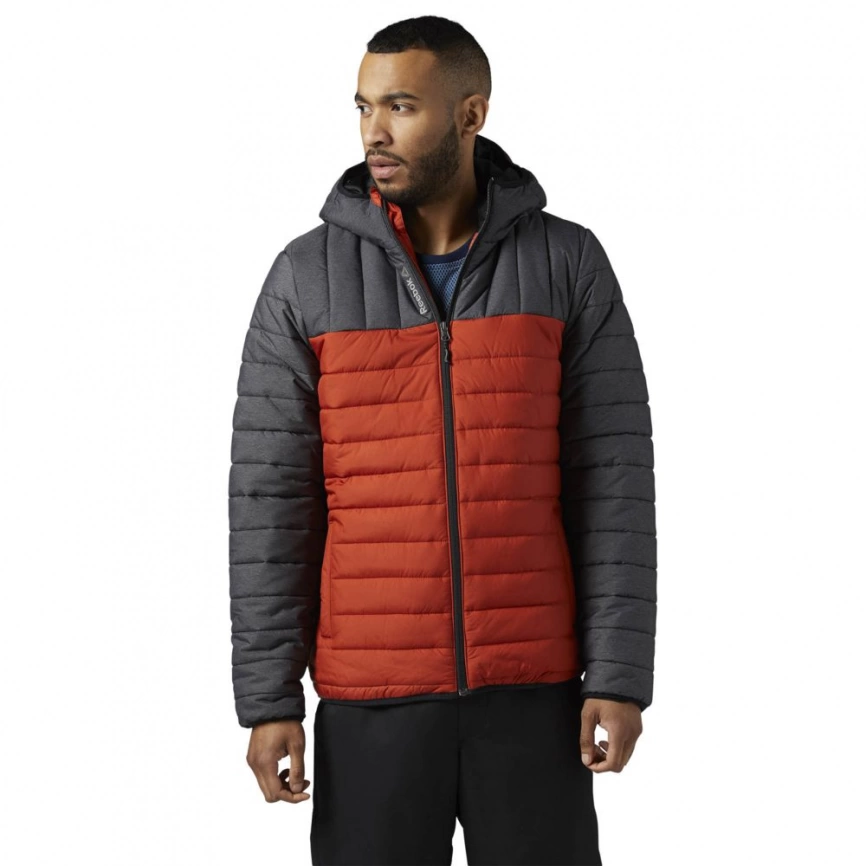 Куртка мужская Outdoor, серая с оранжевым, размер S фото 6