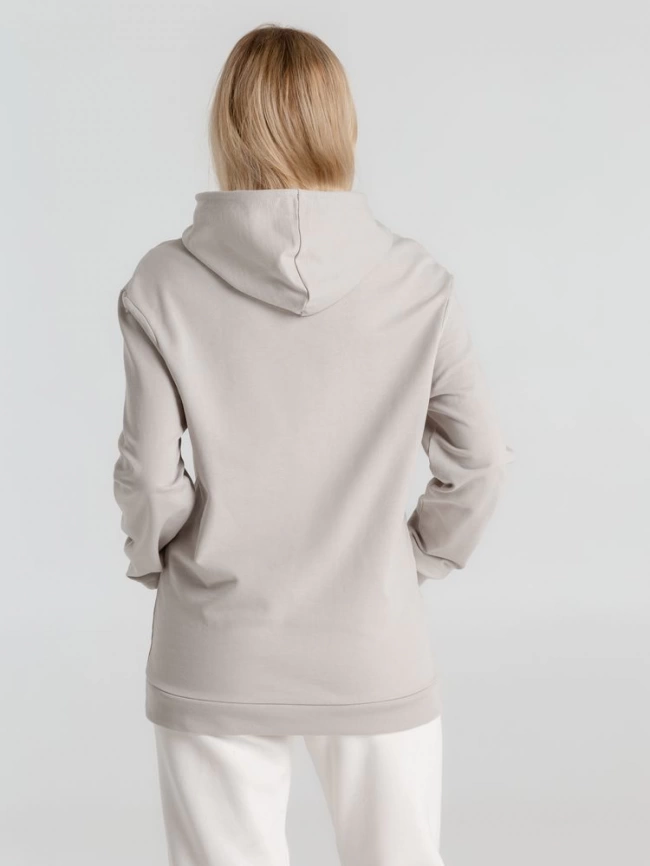 Толстовка с капюшоном унисекс Hoodie, дымчато-серая, размер 3XL фото 17