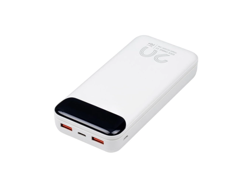 RIVACASE VA2580 (20 000mAh), QC/PD 20W внешний аккумулятор с дисплеем, белый /24 фото 7