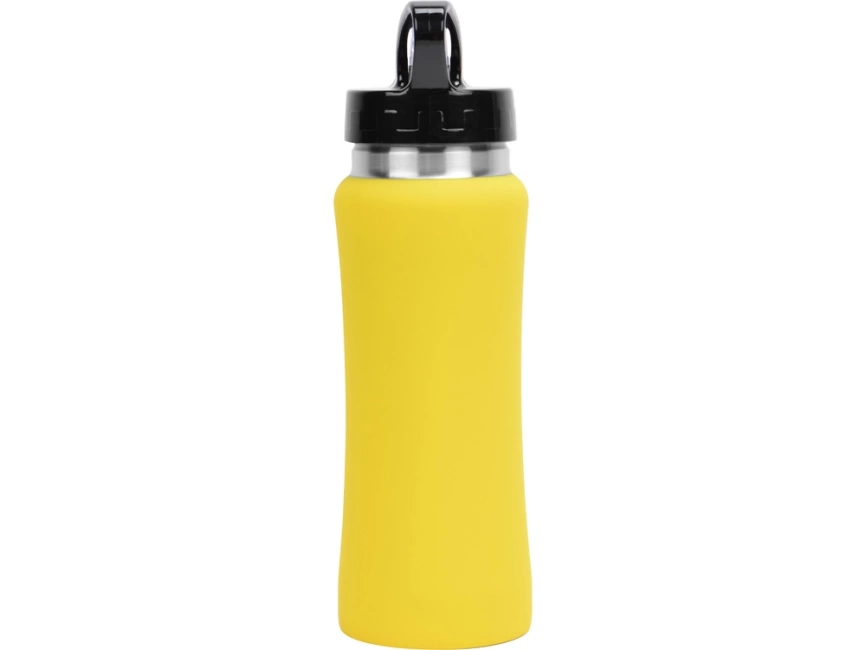 Бутылка спортивная Коста-Рика 600мл, желтый фото 5