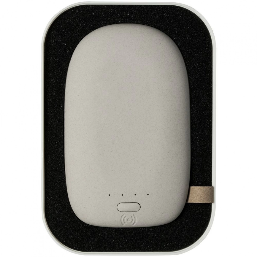 Аккумулятор с беспроводной зарядкой Pebble Wireless 9000 мАч, светло-серый фото 7