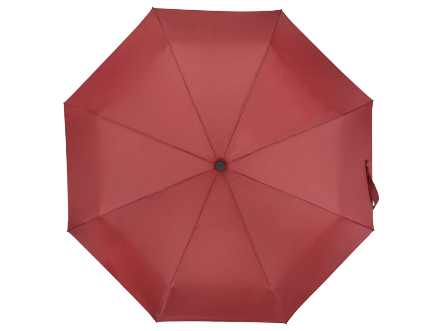 Зонт складной Cary, полуавтоматический, 3 сложения, с чехлом, бордовый фото 6