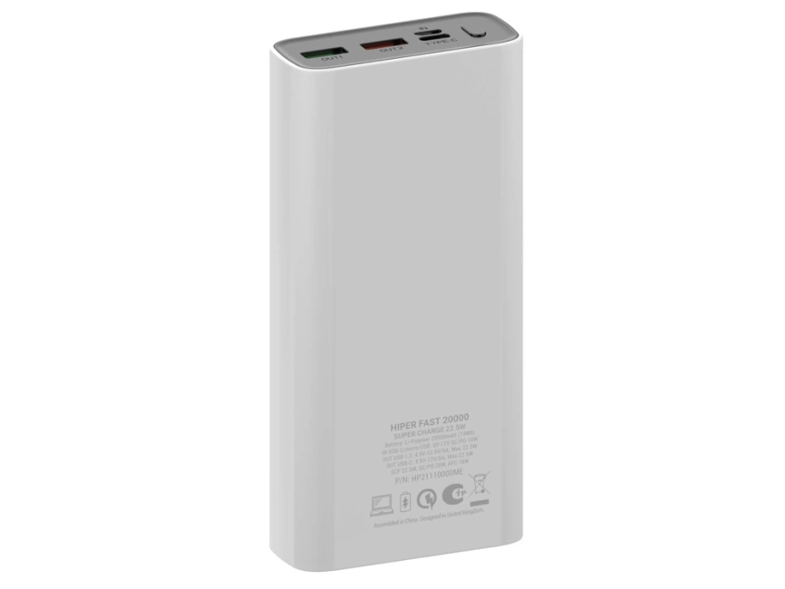Портативный внешний аккумулятор FAST 20000 White фото 2