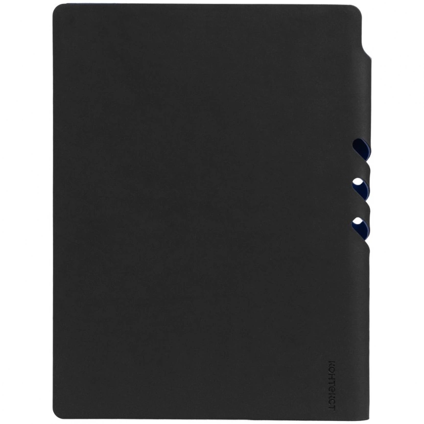 Ежедневник Flexpen Black, недатированный, черный с синим фото 5