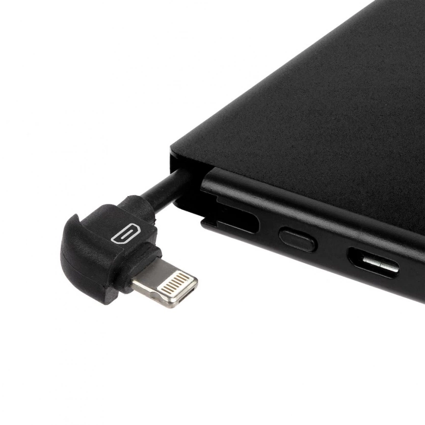 Металлический аккумулятор Double Reel 5000 мАч, черный фото 5