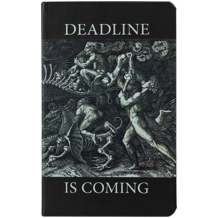 Ежедневник Deadline, недатированный, черный фото 3