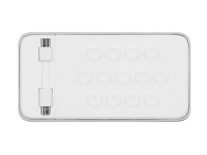 Портативное зарядное устройство XOOPAR BUBBLE BANG, 5 цветов подсветки, 5000 mAh, серебристый фото 8