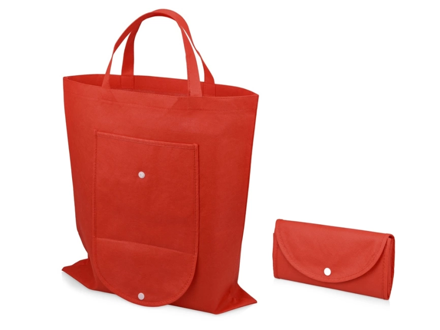 Складная сумка Maple из нетканого материала, красный фото 1