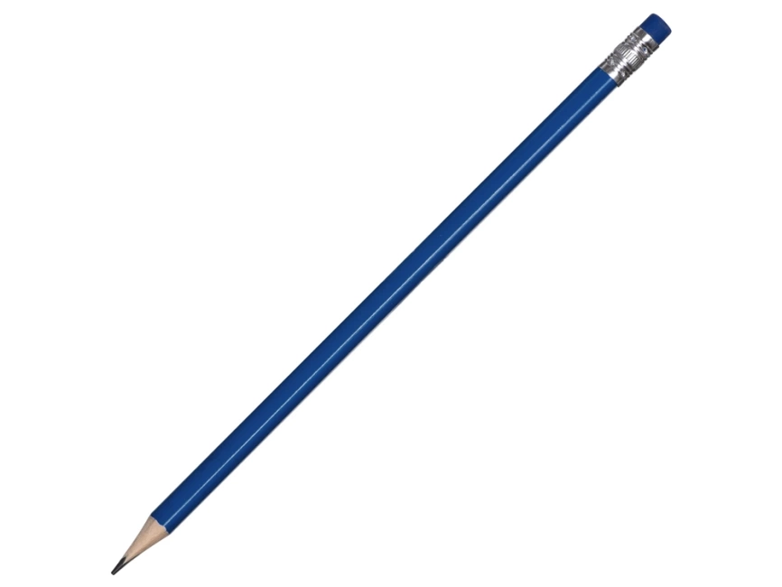 Трехгранный карандаш Графит 3D, синий фото 1