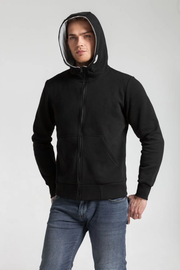 Толстовка Kulonga Heavy Zip темно-синяя, размер 3XL фото 7