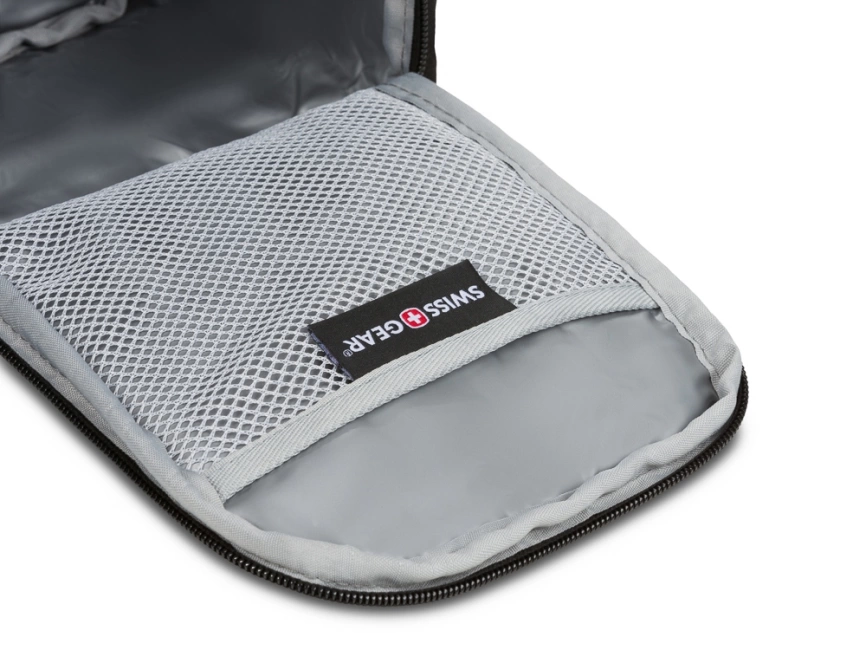 Термосумка для ланча SWISSGEAR, прорезиненный полиэстер 600D, черный/красный, 18x12x28 см, 4 л фото 9