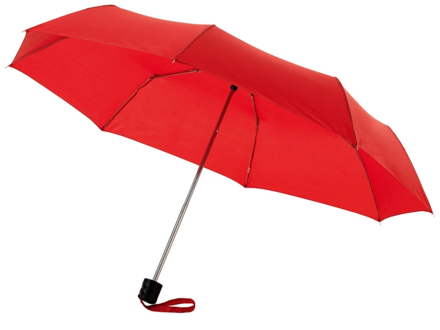 Зонт Ida трехсекционный 21,5, красный фото 1