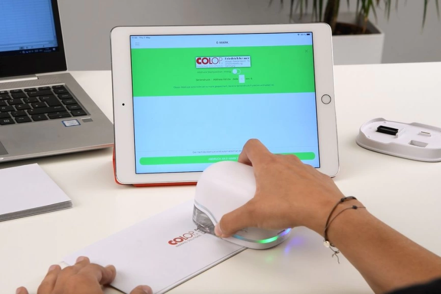 Мобильный принтер Colop E-mark, белый фото 6