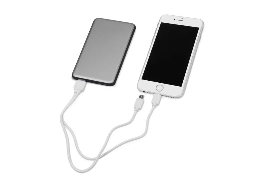 Портативное зарядное устройство Shell, 5000 mAh, серебристый фото 2