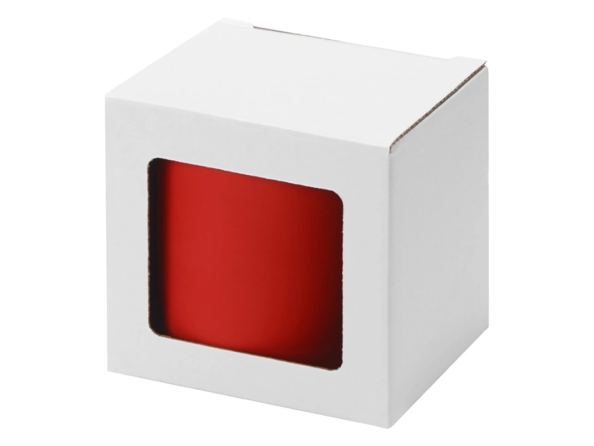 Коробка для кружки с окном, 11,2х9,4х10,7 см., белый фото 2
