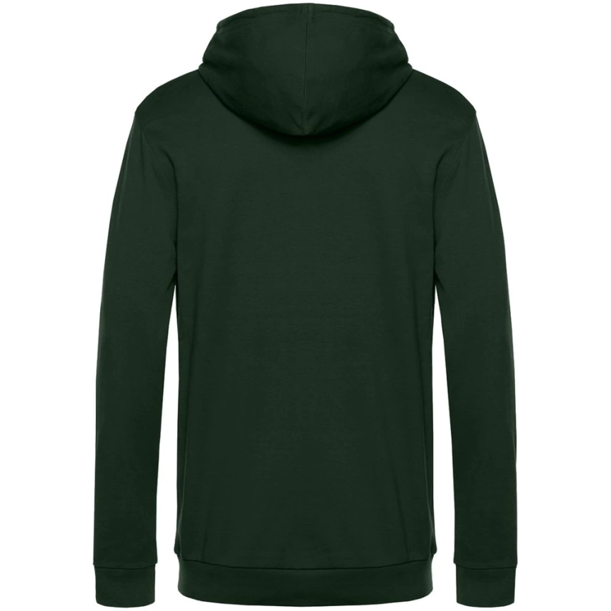 Толстовка с капюшоном унисекс Hoodie, темно-зеленая, размер XS фото 2