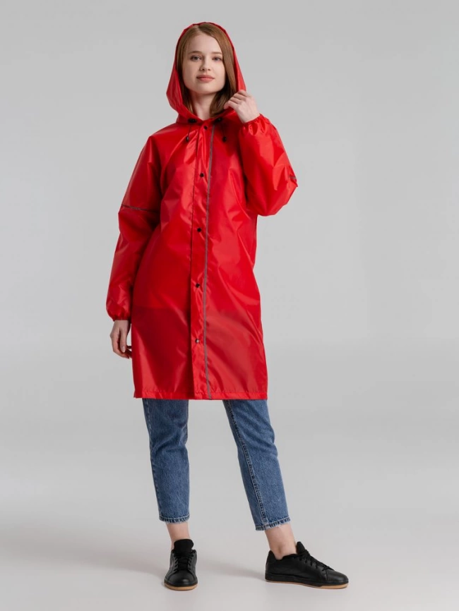 Дождевик со светоотражающими элементами Rainman Blink, красный, размер XL фото 8