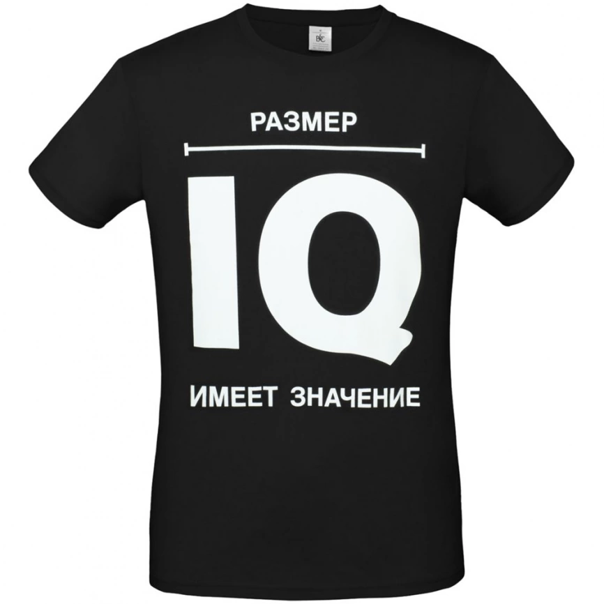 Футболка «Размер IQ», черная, размер L фото 1