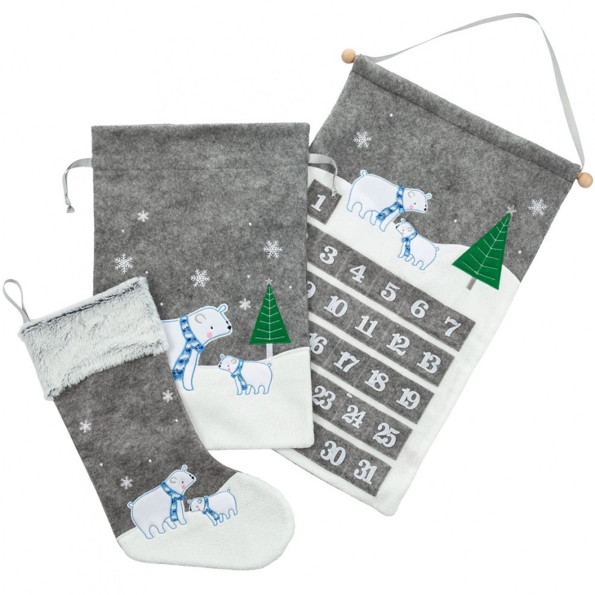 Мешок для подарков Noel, с медведями фото 4