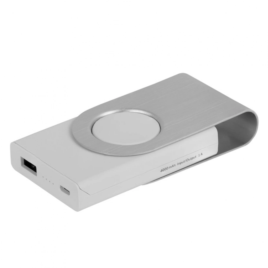 Внешний аккумулятор Twist 4000 mAh, белый фото 2