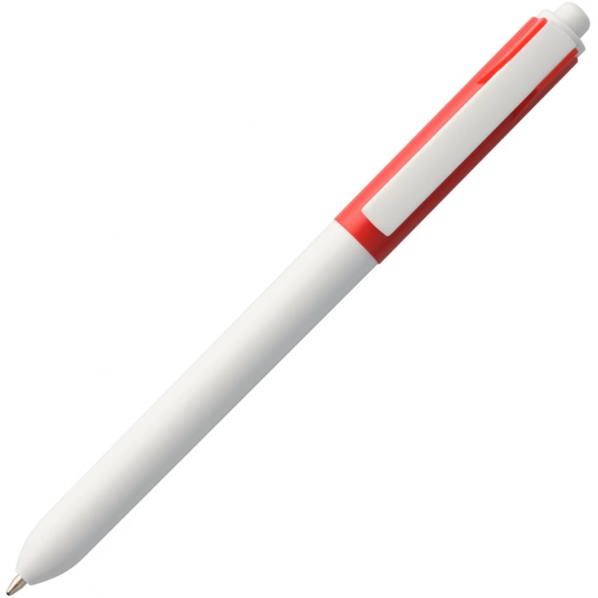 Ручка шариковая Hint Special, белая с красным фото 3