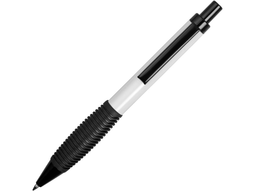 Ручка металлическая шариковая Bazooka, белый/черный фото 2