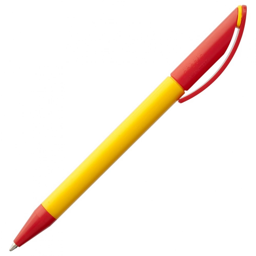 Ручка шариковая Prodir DS3 TPP Special, желтая с красным фото 4