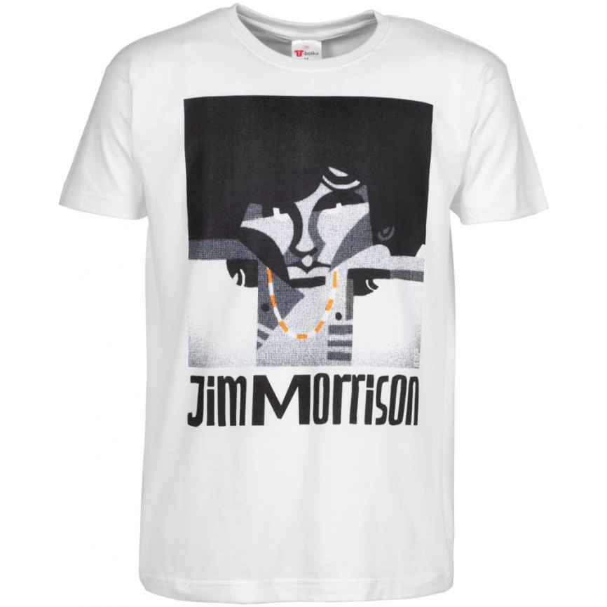 Футболка «Меламед. Jim Morrison», белая, размер XXL фото 1