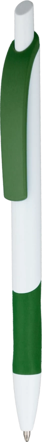 Ручка шариковая KLEO, белая с зелёным фото 2