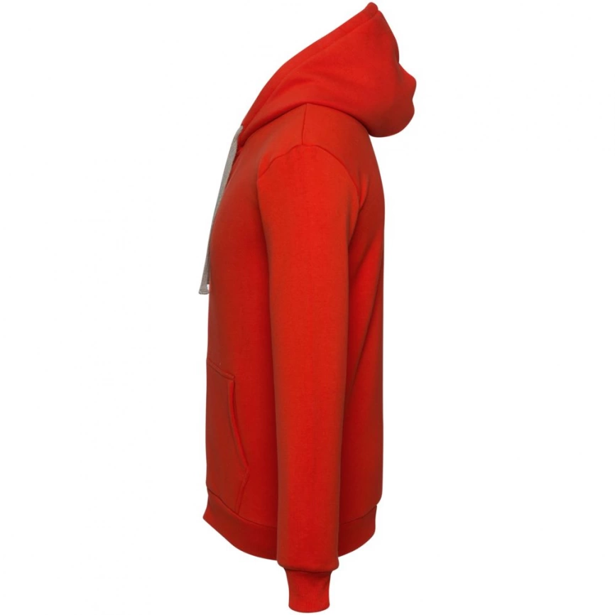 Толстовка на молнии с капюшоном Unit Siverga Heavy красная, размер XS фото 3