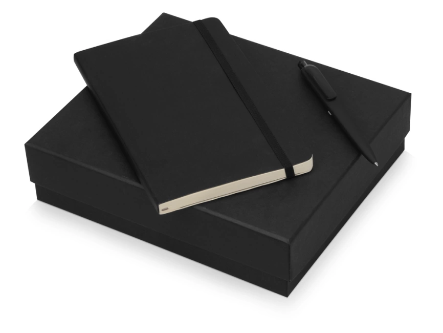 Подарочный набор Moleskine Indiana с блокнотом А5 Soft и ручкой, черный фото 2