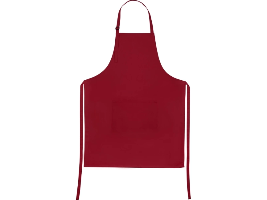 Хлопковый фартук  Brand Chef, с карманом, бордо фото 1
