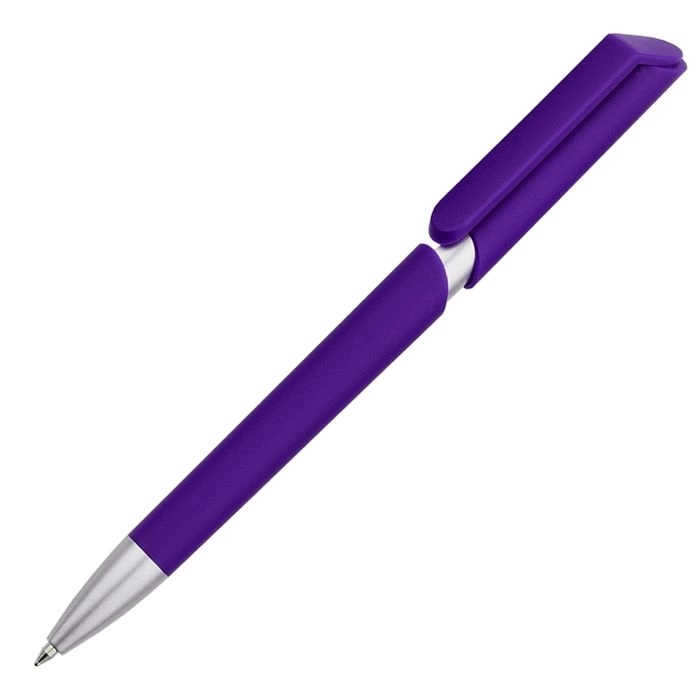 Ручка шариковая ZOOM SOFT, фиолетовая фото 1