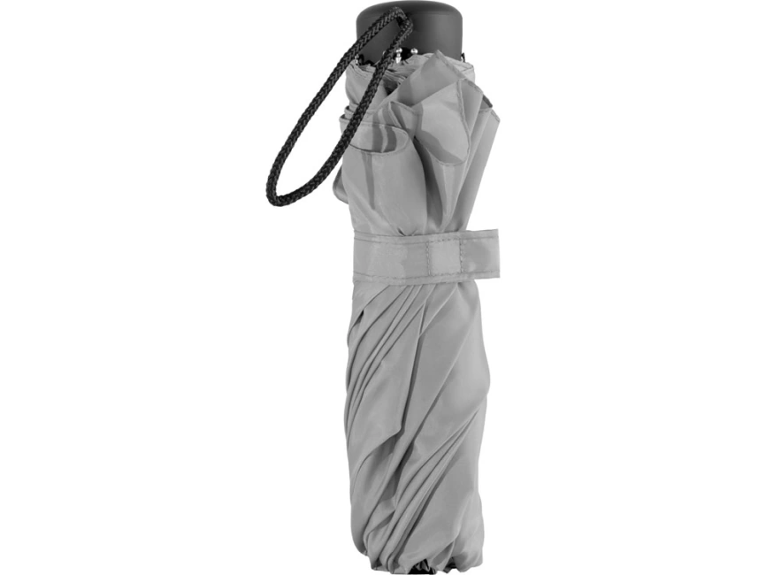Зонт Picau из переработанного пластика в сумочке, серый фото 8