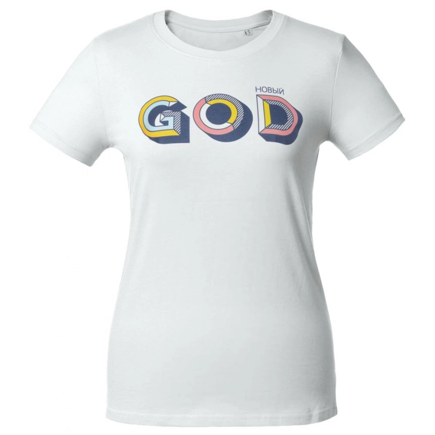 Футболка женская «Новый GOD», белая, размер S фото 1