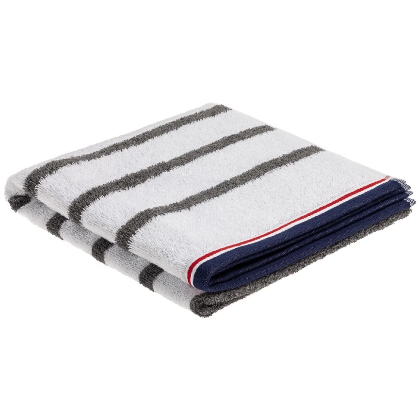 Полотенце Athleisure Strip Large, белое фото 1