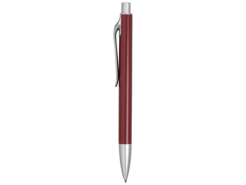 Ручка металлическая шариковая Large, бордовый/серебристый фото 3