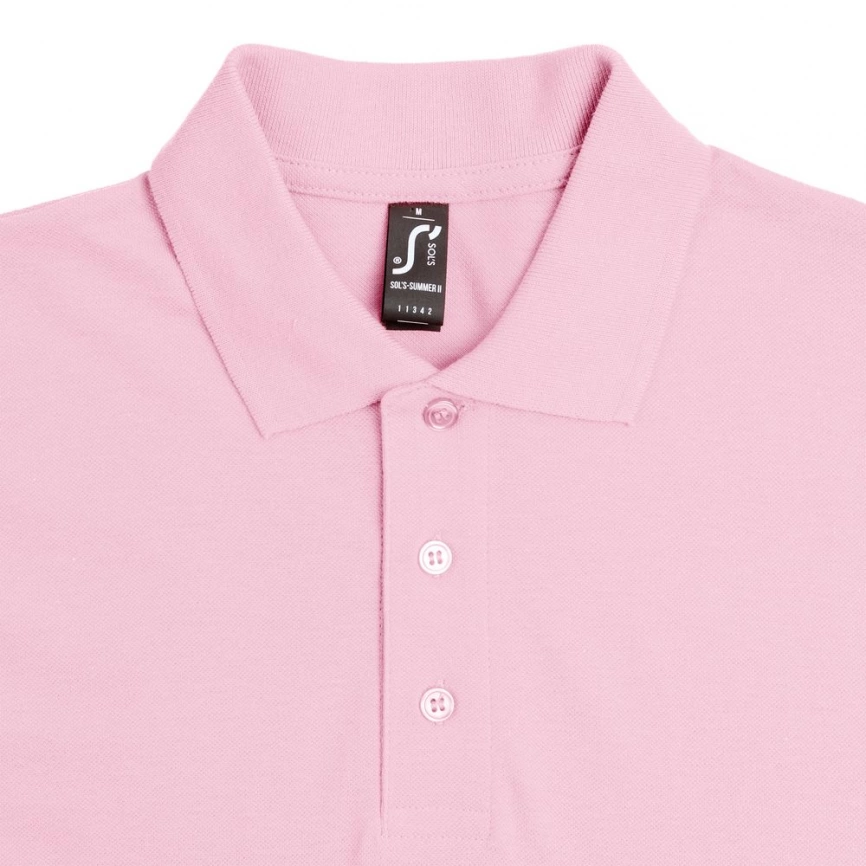 Рубашка поло мужская Summer 170 розовая, размер S фото 11