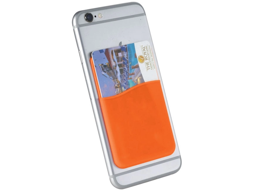 Тонкий чехол для карт, оранжевый фото 1
