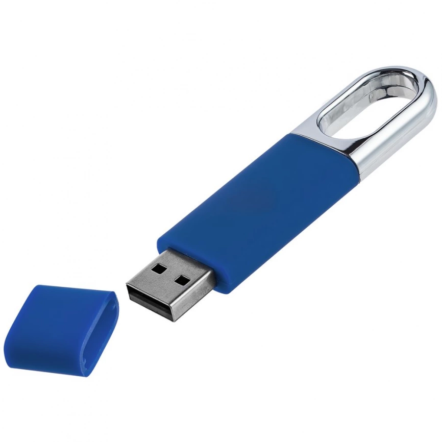 Флешка Uniscend Silveren, синяя, 8 Гб фото 3