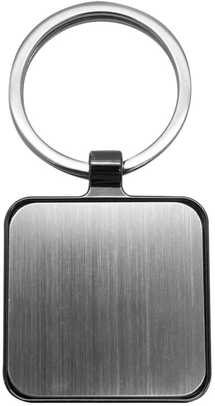 Брелок металлический Rute, квадратный фото 1